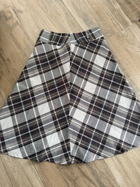 Worthington - Plaid A-Line Skirt